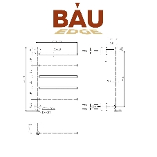 Полотенцесушитель дизайнерский электрический BAU Nimb White 62,5х40, подключение нижнее, белый матов