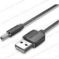 Кабель Vention USB AM/DC-jack 3.5мм M - 1м черный