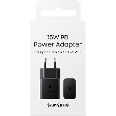 Сетевое зарядное устройство Samsung Adapter 15W Type C with Cable черный (EP-T1510XBEGEU)
