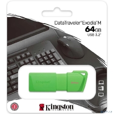 Флэш-накопитель Kingston USB 64 Gb USB 3.2 DT Exodia M DTXM - NEON (GREEN)