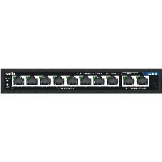 Коммутатор Netis ST210GPD-2G, 8×1 Гбит/с PoE + 2×1 Гбит/с, настраиваемый