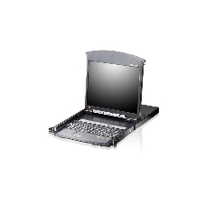 Коммутаторы консоли ATEN 8P CAT5 HIGH DENSITY DUAL RAIL LCD 19INCH OVER IP