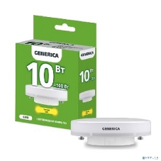 Лампа cветодиодная LED T80 IEK LL-T80-10-230-30-GX53-G таблетка 10Вт 230В 3000К GX53 GENERICA
