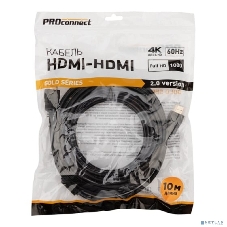 Кабель PROconnect HDMI - HDMI 2.0, 10м, Gold