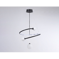 Светильник Ambrella light FL66303 BK черный 39W 3000K-6400K+G9 D500*1200 (ПДУ ИК)