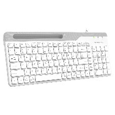 Клавиатура проводная A4Tech Fstyler FK25, USB, белый/серый