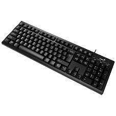 Клавиатура проводная Wired multimedia keyboard Genius SmartKB-100, USB, 104 buttons + SmartGenius button, 12 programable keys, App support, classic form, cable 1.5 m., black color
