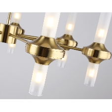 Люстра Ambrella light LH55360/14 BS/CL латунь/прозрачный G9/14 max 30W D750*690