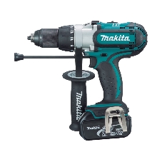 Дрель Makita DHP451RFE Дрель ак(уд), 18В,2х3Ач Li-ion,БЗП-13мм,0-300\0-600\0-1700об\м,80\40Нм,2.2кг,чем,подсветка