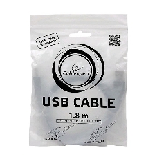Кабель USB2.0 Pro Cablexpert CCP-USB2-AMBM-6G, AM/BM, 1.8м, экран, серый