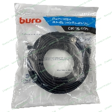 Патч-корд Buro UTP 4 пары cat.5e CCA molded 25м черный RJ-45 (m)-RJ-45 (m)