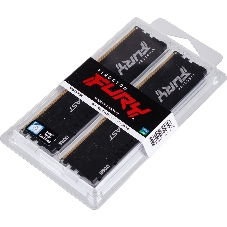 Оперативная память Kingston Fury Beast, DDR5, 32GB (2x16GB), 5200MHz, CL40, DIMM, радиатор, черный