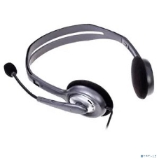 Гарнитура Logitech H110 серебристый, проводная, 3.5 мм