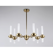 Люстра Ambrella light LH55360/14 BS/CL латунь/прозрачный G9/14 max 30W D750*690