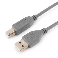 Кабель USB2.0 Pro Cablexpert CCP-USB2-AMBM-6G, AM/BM, 1.8м, экран, серый