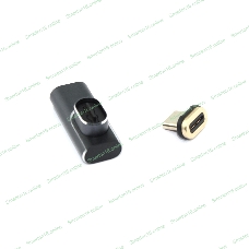 Переходник USB 4 Type-C мама-папа угловой с магнитным разъемом тип 2