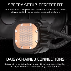 Система жидкостного охлаждения Water Cooling System Corsair NAUTILUS 360 ARGB (360мм, черный, Fans: 3x120мм, 72.8CFM, 36dBA, 1700RPM/ S: 1851, 1700, AM5, AM4)