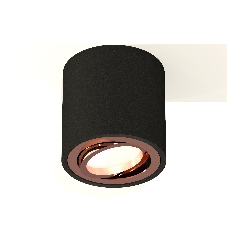 Светильник Ambrella Light XS7532005 SBK/PPG черный песок/золото розовое полированное MR16 GU5.3 (C7532, N7005)