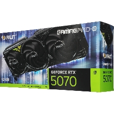 Видеокарта Palit GeForce RTX 5070 GAMINGPRO-S, 12 GB GDDR7, 192 bit, 3xDisplayPort, HDMI, GPU 2325 MHz