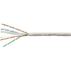 Кабель информационный Cabeus UTP-4P-CAT.6-SOLID-LSLTX-GY кат.6 U/UTP 4 пары PVC внутренний 305м серый Кабель информационный Cabeus UTP-4P-CAT.6-SOLID-LSLTX-GY кат.6 U/UTP 4 пары PVC внутренний 305м серый