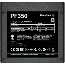 Блок питания Deepcool/GamerStorm PF350, 350Вт, 80 PLUS WHITE, 120мм, черный