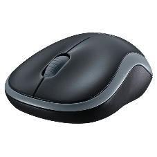 Мышь беспроводная Logitech M185 серый/черный, 1000 dpi, радиоканал, USB, кнопки - 3