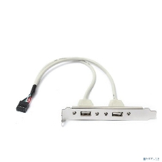 Планка портов в корпус ORIENT C086L30 2xUSB 2.0, длина кабеля 30 см, oem (31302)