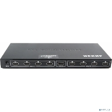 Разветвитель HDMI Cablexpert DSP-8PH4-03, HD19F/8x19F, 1 компьютер => 8 мониторов, Full-HD, 3D, 1.4v, каскадируемый