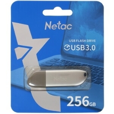 Флешка USB Netac U352 (NT03U352N-256G-32PN), 256Gb, USB 3.0, R/W 110/50, серебристый