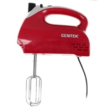 Миксер ручной Centek CT-1118 хром/вишня 350 Вт, 5 скоростей+турбо, взбивание/замешивание