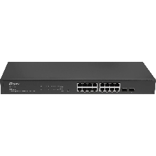 Коммутатор TP-Link TL-SG2218P JetStream Smart с 16 гигабитными портами PoE+ и 2 гигабитными портами SFP