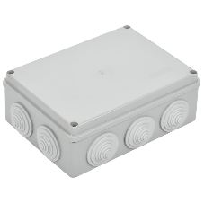 Коробка распаячная ОП 190х140х70 IP55 КМ41244 RAL7035 (10 гермовводов) IEK UKO11-190-140-070-K41-55
