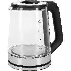 Чайник электрический Vitek VT-WK1081 2л. 1900Вт черный/серебристый корпус: стекло