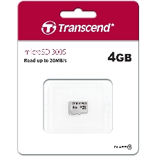 Флеш карта microSD 4Gb Transcend microSDHC Class 10, (без адаптера), TLC