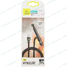 Кабель USAMS-U39 УТ000019993 USB Type-C-Lightning (m) 1м черный