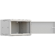Шкаф коммутационный NTSS Премиум (NTSS-W6U6045FD) настенный 6U 570x450 мм пер. дв. металл 60 кг серый 350 мм 18 кг 220 град. 370 мм IP20 сталь