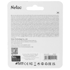 Флешка USB Netac U278 (NT03U278N-032G-20PN), 32Gb, USB 2.0, R/W 50/10, серебристый/черный