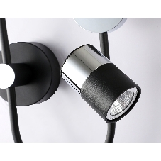 Светильник Ambrella light FL51601/3 BK/CH черный/хром 11W 4200K+GU10 424*275*100