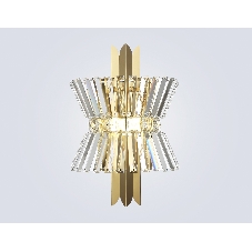 Настенный светильник Ambrella light LH41029/2 BS/CL латунь/прозрачный E14*2 max 40W 310*180*460
