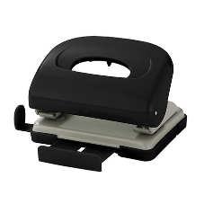 Дырокол Kw-Trio 09652black, до 16 листов, пластик черный, отверстий: 2