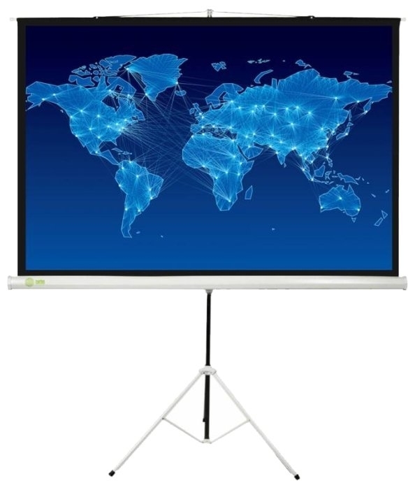 Экран Cactus 150x150 см Triscreen CS-PST-150x150 1:1 напольный рулонный белый