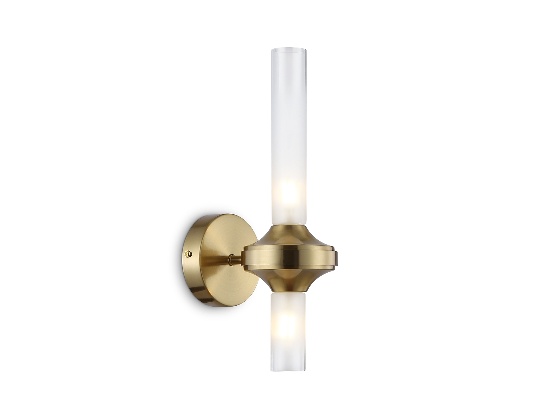 Настенный светильник Ambrella light LH55362/2 BS/CL латунь/прозрачный G9/2 max 30W 150*100*320