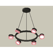 Светильник Ambrella light XB9193251/6 SBK/PI черный песок/розовый GX53 (C9193, N8486)