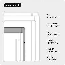 Блокнот Moleskine CLASSIC QP061 Large 130х210 мм, 240 страниц, клетка, твердая обложка, черный