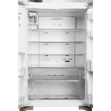 Холодильник Hitachi R-W660PUC7X GC шампань стекло двухкамерный 396/144л морозилка сверху, No Frost, Side by Side
