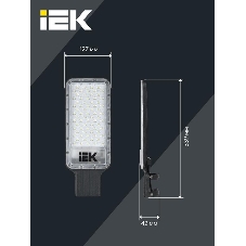 Светильник светодиодный ДКУ 1011-75Ш 5000К IP65 консольный IEK LT-DKU1-1011-075-50-K03