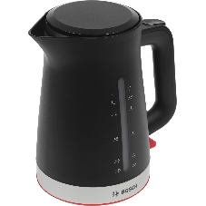Чайник электрический Bosch TWK4M223 черный, 1.7 л, 2400 Вт, скрытый нагревательный элемент