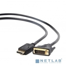 Кабель DisplayPort-DVI Gembird/Cablexpert 1м, 20M/19M, черный, экран, пакет