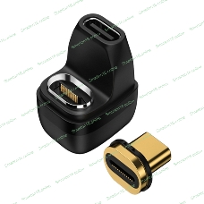 Переходник USB 4 Type-C мама-папа разворот с магнитным разъемом