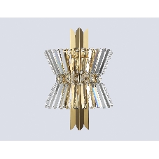 Настенный светильник Ambrella light LH41029/2 BS/CL латунь/прозрачный E14*2 max 40W 310*180*460